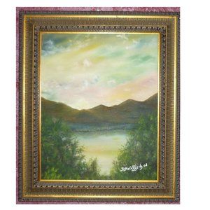 God Promise Landscape sunset original oils Natalya McCafferty